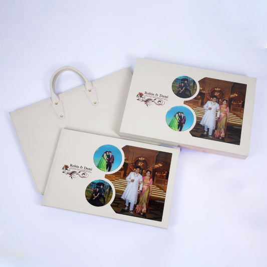 Elegent Leather Box With Acrylic Window and Text Print (SP-11) photo 2