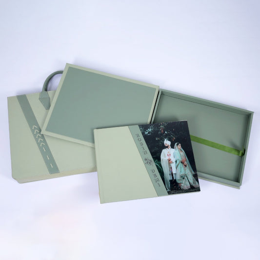 Premium Leather Box With Acrylic Window and Leather Plate with Text Print (SP-07) photo 2