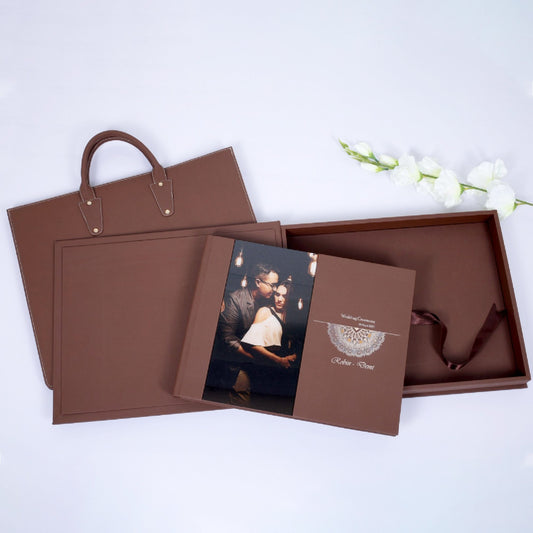 Premium Leather Box With Acrylic Window Photo (SP-04) photo 2