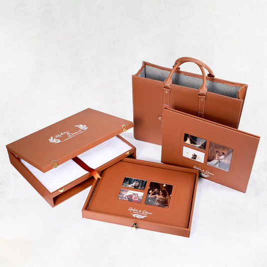 Premium Leather Box with Couple Photo Inside Lid (SG-06) photo 2