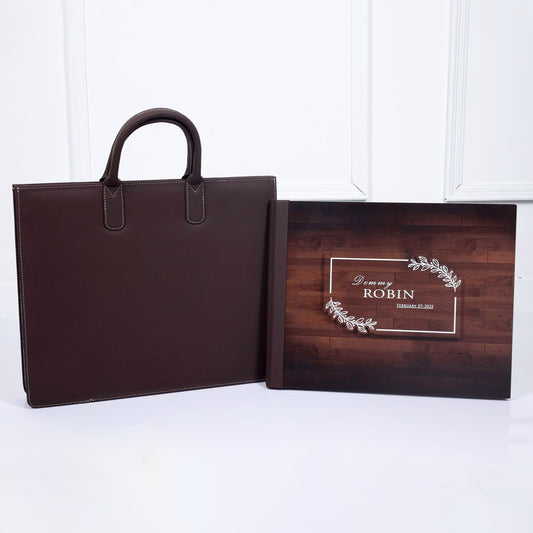 Wooden Cover With Text Printing (CST-05) photo 2