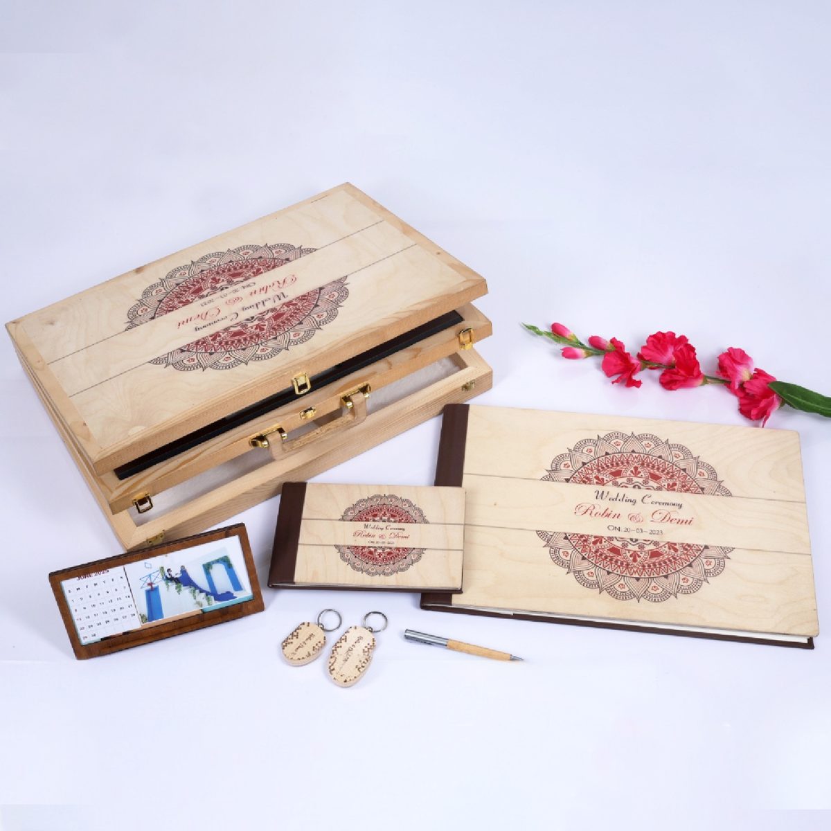 Wooden Double-Decker Briefcase