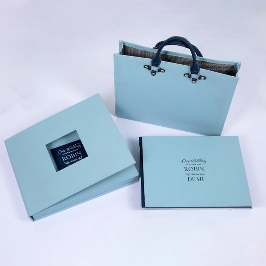 Elegent leather Box With Text Print On Leather Frame (SP-15) photo 1