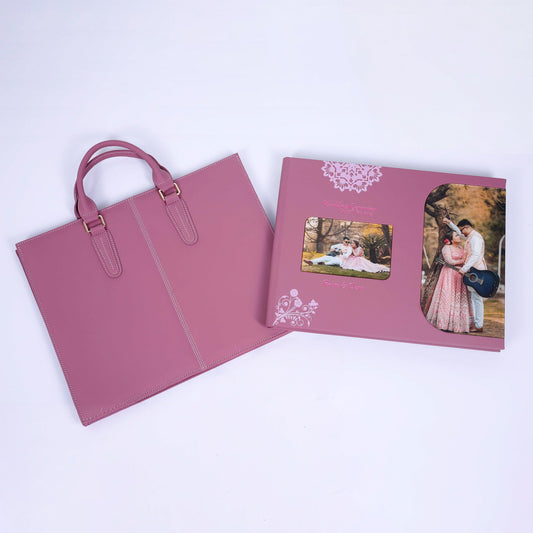 Leather Cover With-Acrylic Window and Text Embossed (CST-21) photo 1