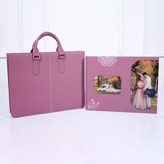Leather Cover With-Acrylic Window and Text Embossed (CST-21) photo 2
