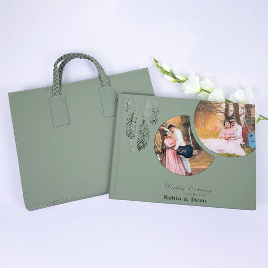 Leather Cover With-Acrylic Window and Text Embossed (CST-22) photo 1
