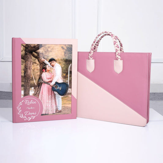 leather Cover With Combination Of two Color and Acrylic Window (CST-09) photo 2