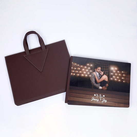 Premium Leather Cover With Acrylic Window and Wooden Plate (CST-01) photo 1