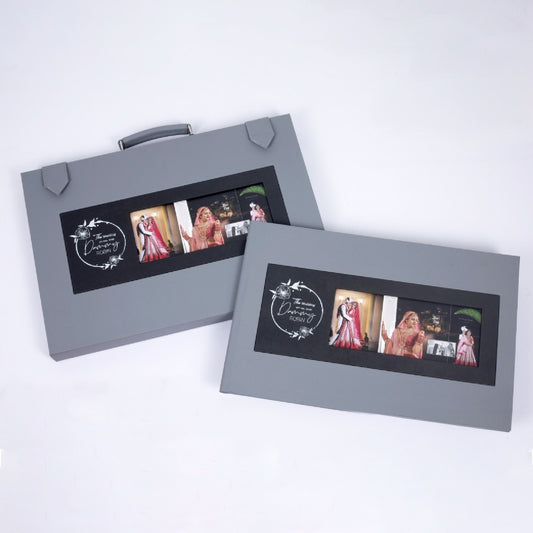 Simple Look Briefcase with Text Print Frame (GR-06) photo 1