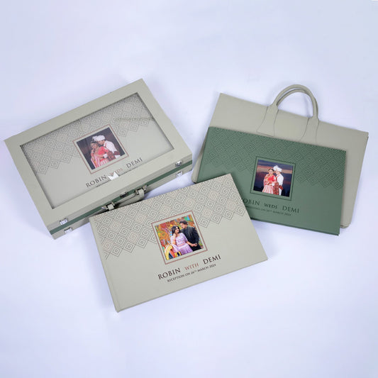 Triple-Decker Briefcase with Acrylic Front Panel (SG-04) photo 2