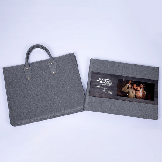 Wooden Cover With Photo and Text Print (CST-07) photo 1