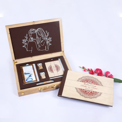 Wooden Double-Decker Briefcase (RB-01) photo 2