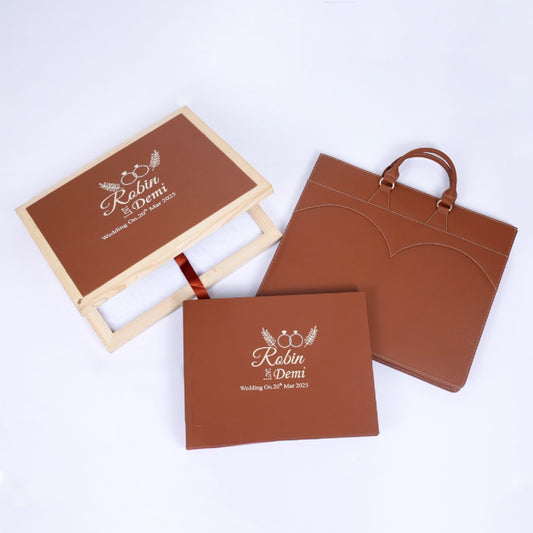 Wooden Flip Frame Box With Text print (SP-08) photo 1