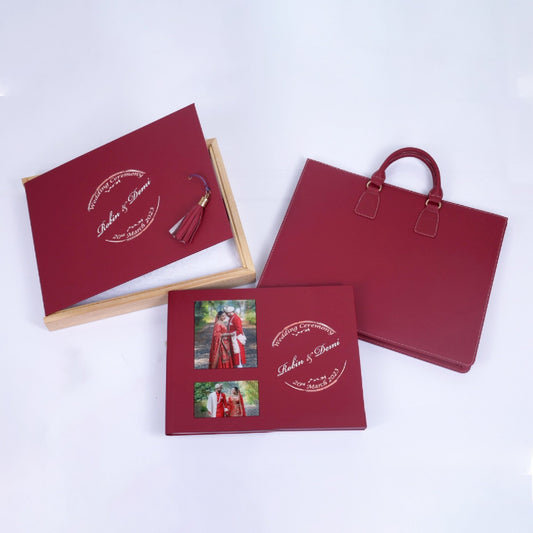 Wooden Frame Leather Box (SP-09) photo 1